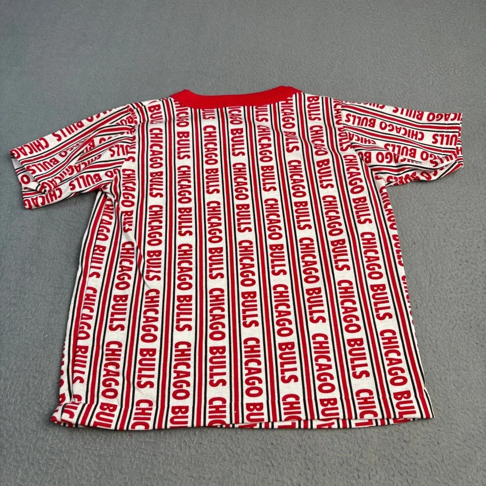 Vintage Chicago Bulls Kids T-Shirt and Shorts Set Red Black White Made in USA 7